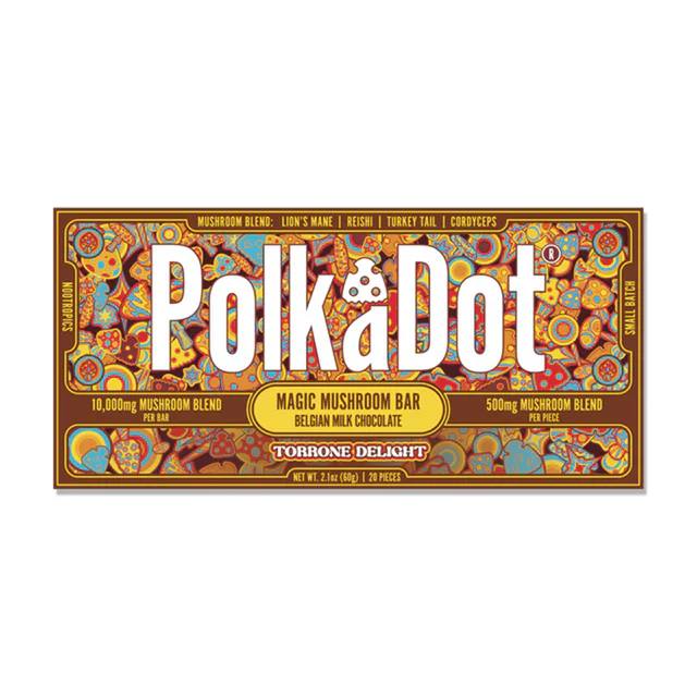 Polkadot Chocolate Torrone Delight Chocolate Bar